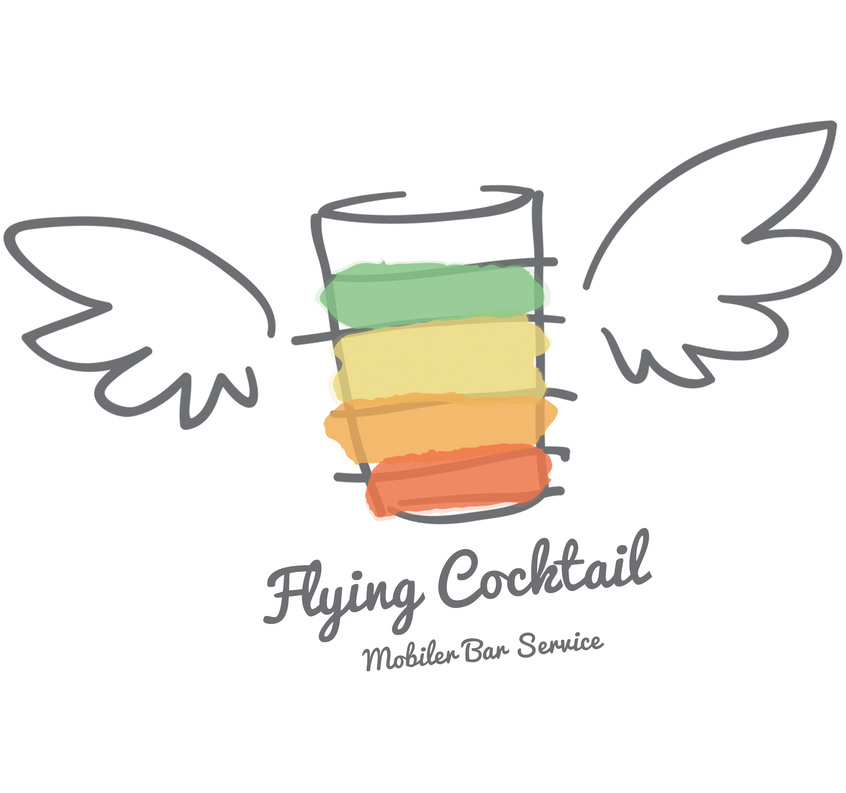 Logo: Flying Cocktail. Ihr mobiler Barservice in München